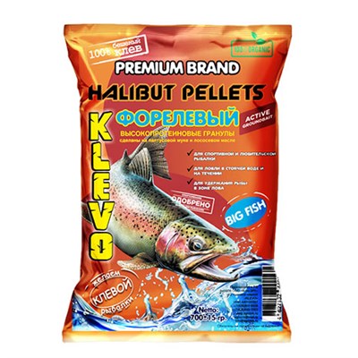 Пеллетс ФОРЕЛЕВЫЙ (Black Halibut) KLEVO