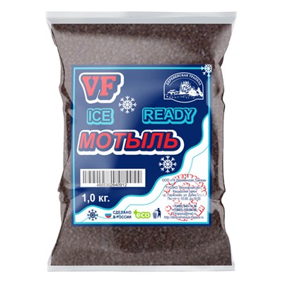 Прикормка VF серия ice Ready Готовая 1 кг МОТЫЛЬ 2563 - фото 9560