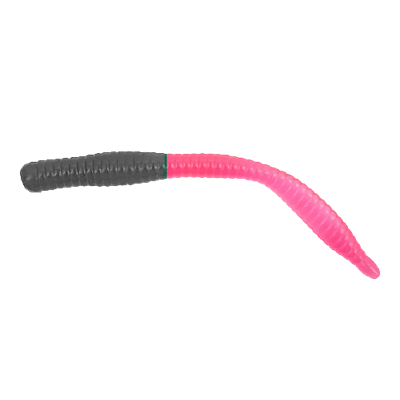 Приманка CRAZY TROUT WORM (Чёрно-Розовый, Сыр, 8 шт. 79 мм) 3292 - фото 9621