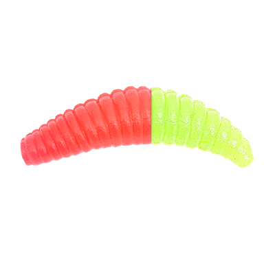 Приманка CRAZY TROUT MAGGOT (Красно-Лимонный, Сыр) 38 мм, 10 шт. 3300 - фото 9654