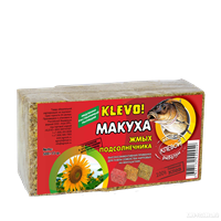 KLEVO МАКУХА Подсолнечник Натуральный Аромат 10 кубиков размером 43×33×29 мм. (с отверстиями под крючки)