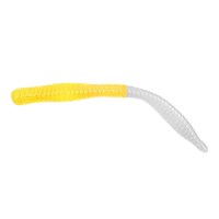 Приманка CRAZY TROUT WORM (Жёлто-Белый, Сыр, 8 шт. 79 мм) 3289
