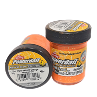 Форелевая паста BERKLEY PowerBait Natural SCENT (Чеснок, цвет ОРАНЖЕВЫЙ) 50 гр. Glitter
